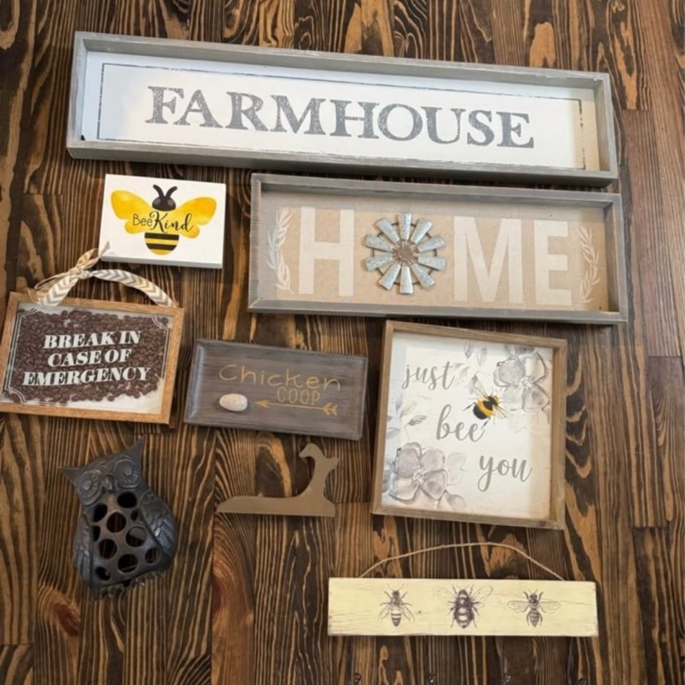 Rustic Farmhouse Wall Decor Set